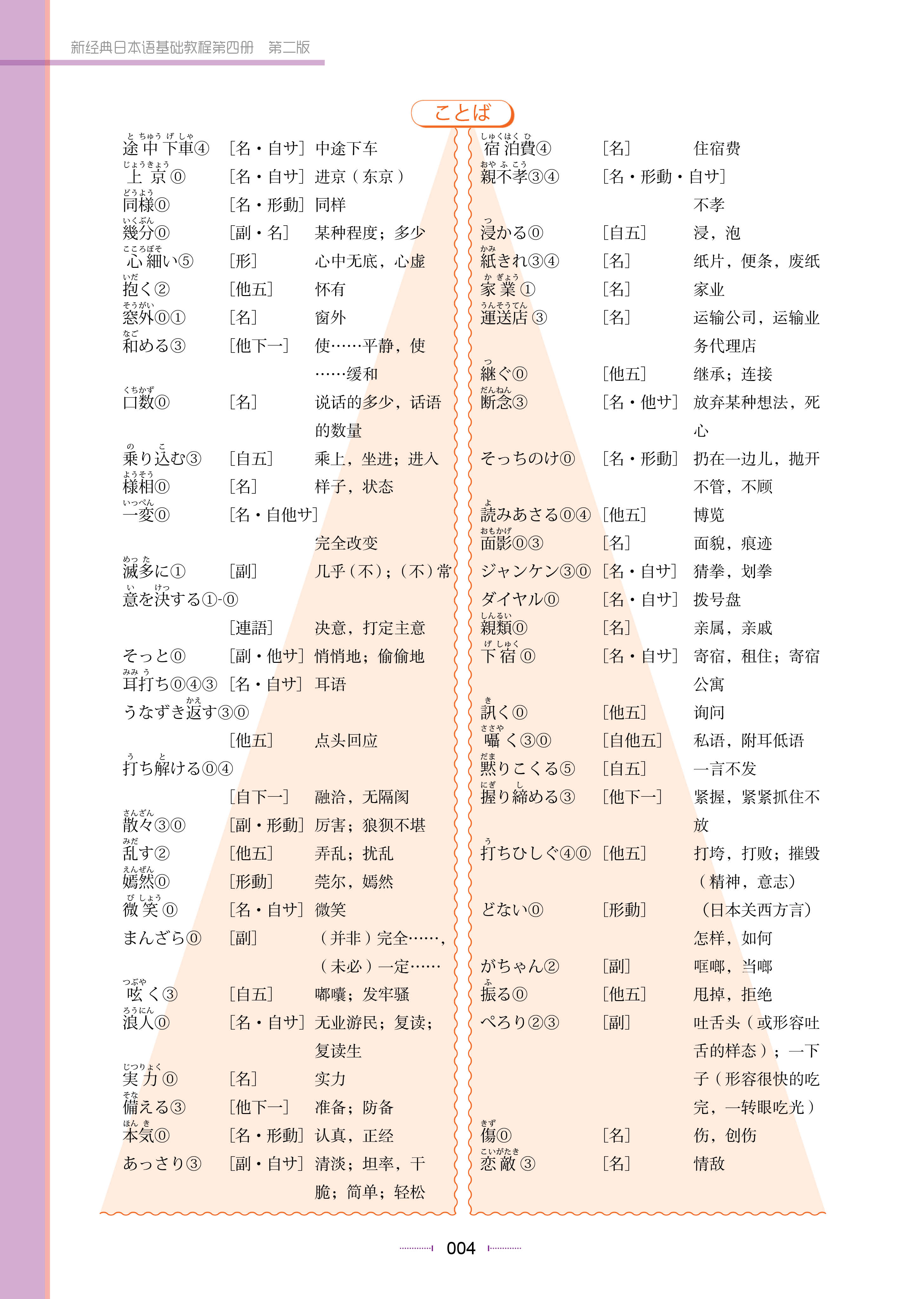 新经典日本语基础教程第四册第二版